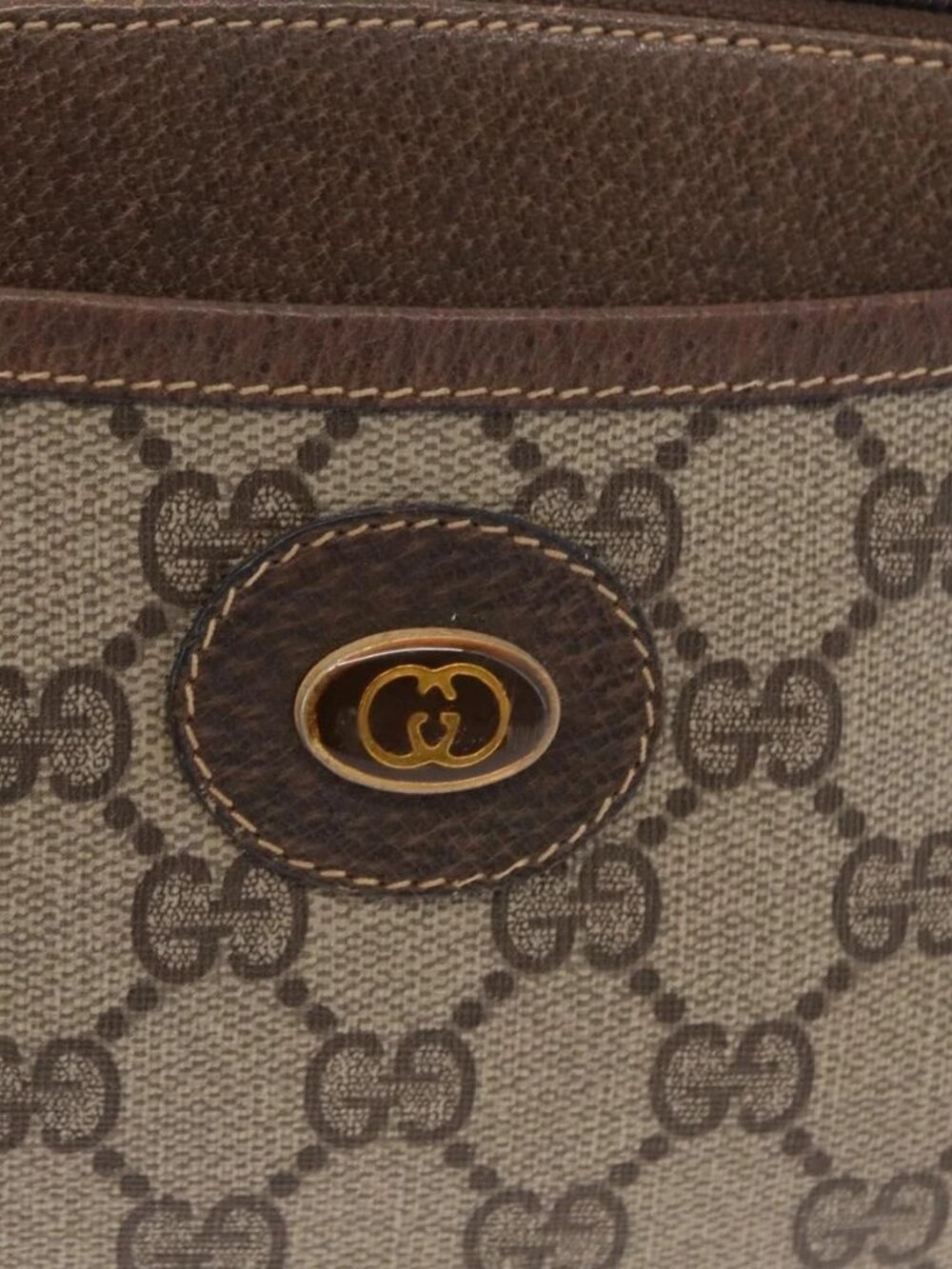 GUCCI GG Supreme Shoulder Bag PVC Beige Gold 904 02 020 Auth ep12554 - Picture 10 of 16